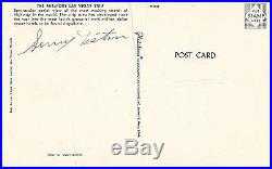 Sonny Liston Signed Original Las Vegas Post Card PSA/DNA LOA Boxing Autograph