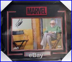 Stan Lee Signed Autographed Marvel Comics 11x17 Photo Framed Psa/dna #ae40432