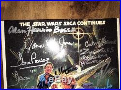 Star Wars Empire Strikes Back Signed 8x10 MARK HAMILL +11 Autographs PSA/DNA