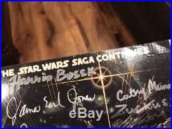 Star Wars Empire Strikes Back Signed 8x10 MARK HAMILL +11 Autographs PSA/DNA