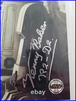 Star Wars Kenny Baker R2-D2 Signed Autographed 8x10 Super Rare Photo! PSA/DNA