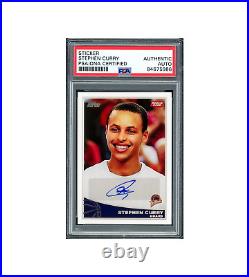 Steph Curry Autographed 2009-10 Topps #321 Golden State Warriors Reprint PSA/DNA