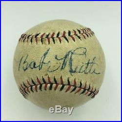 Stunning Babe Ruth Single Signed Autographed Baseball With PSA DNA LOA