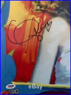 Taylor Swift Autographed 2011 Peter Max Fearless Poster Psa Dna Ad11730