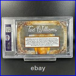 Ted Williams Gold Custom 1/1 Jumbo Check Cut Auto PSA DNA Authentic Autograph