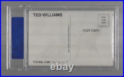 Ted Williams HOF PSA/DNA Authentic Postcard Signature Autograph Auto