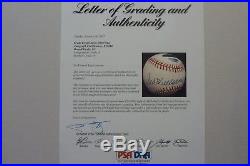 Ted Williams PSA/DNA 8.5 & Green Diamond Autographed Baseball