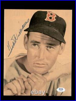 Ted Williams PSA DNA Signed Vintage 8x10 Photo Red Sox Autograph