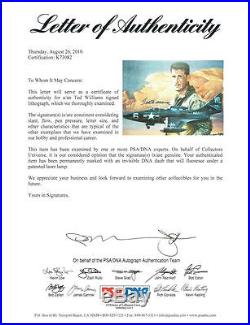 Ted Williams Signed Captain USMC Autographed L/E 26x21 Litho PSA/DNA #K73082