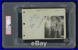The 3 Three Stooges Autographed PSA/DNA Authenticated Certified & Graded 9 Mint