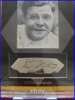 The Bar Signature Cut Babe Ruth Autograph 1/1 Gold PSA/DNA BAS JSA CERTIFIED