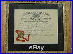 Theodore Roosevelt Psa/dna Certified Authentic Signed Appointment Certificate
