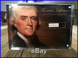 Thomas Jefferson Signed Handwritten 1812 Psa/dna Authentic Framed Historic
