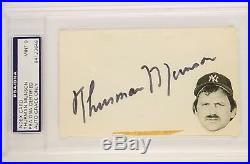 Thurman Munson Signed Cut Autograph Yankees PSA/DNA Mint 9- Boldest Auto on eBay