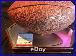Tom Brady Autographed Wilson Football. New England Patriots. PSA/DNA
