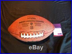 Tom Brady Autographed Wilson Football. New England Patriots. PSA/DNA