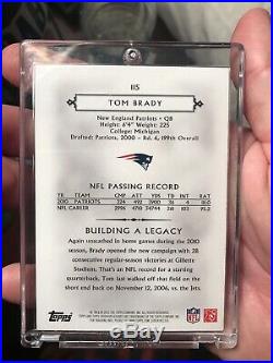 Tom Brady Topps Legends 2011 Hand Signed Auto (PSA/DNA Certified)