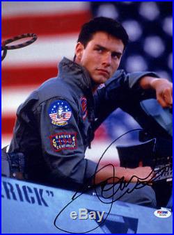 Tom Cruise SIGNED 11x14 Photo LT Maverick Mitchell Top Gun PSA/DNA AUTOGRAPHED