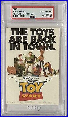 Tom Hanks SIGNED Disney Toy Story Movie Poster Print PSA DNA Autograph COA Woody