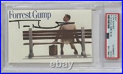 Tom Hanks SIGNED Forrest Gump Sitting Bench Picture Print PSA DNA COA Autograph