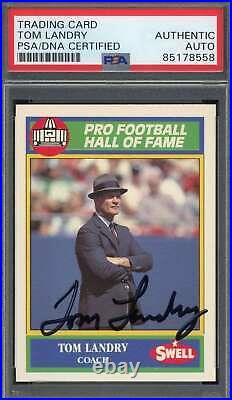 Tom Landry PSA DNA Signed 1990 Swell Greats Autograph