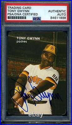 Tony Gwynn PSA DNA Coa Signed 1984 Padres Mothers Cookies Autograph