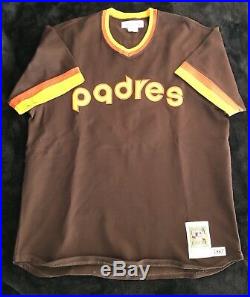 Tony Gwynn Vintage Brown 1982 Rookie Jersey Signed Autograph Auto Psa/dna Rare