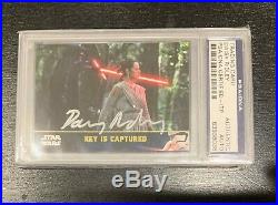 Topps Star Wars DAISY RIDLEY SIGNATURE CERTIFIED AUTOGRAPH PSA/DNA