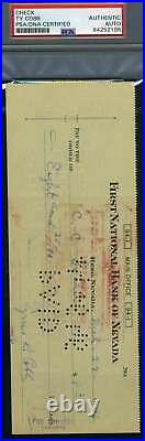 Ty Cobb PSA DNA Coa Autograph Hand Signed 1946 Check