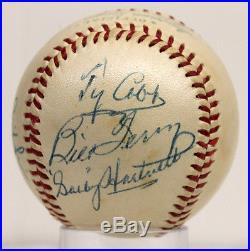 Ty Cobb Signed Autographed Baseball Bill Terry Hall Of Fame Ball Psa/dna Ac00508