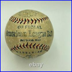 Ty Cobb Single Signed Autographed 1920's American League Baseball PSA DNA COA