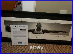 UDA Michael Jordan Autographed Wings Poster Ltd Ed. # 500 Size 41 x 17 withPSA/DNA