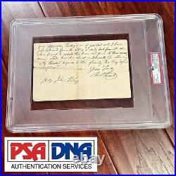 ULYSSES S GRANT PSA/DNA Autograph Letter Signed as President Handwritten