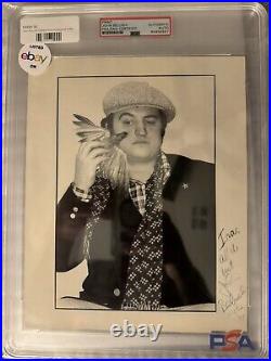 Ultra Rare John Belushi Signed Autograph Photo 8X10 PSA/DNA Encapsulated