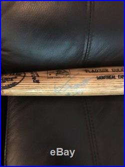VLADIMIR GUERRERO Game Used Autographed Louisville Slugger BAT Expos PSA/DNA