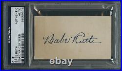 Very Bold Babe Ruth Signature PSA/DNA Authentic Autograph