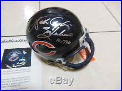 WALTER PAYTON Sweetness 16,726 Autograph Signed Bears Mini Helmet PSA/DNA COA