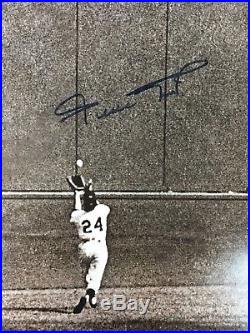WILLIE MAYS Autographed PSA DNA 16x20 Photo Giants 1954 World THE CATCH SAY HEY