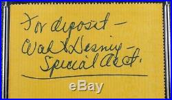 Walt Disney Signed Autograph Bank Check PSA/DNA Disneyland WEEKEND SALE