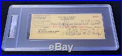 Walt Disney Signed Autograph Check 1961 Vintage Disneyland PSA DNA Phil Sears