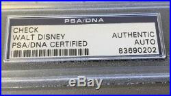 Walt Disney Signed Autograph Check 1961 Vintage Disneyland PSA DNA Phil Sears