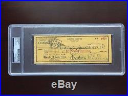 Walt Disney autograph signed check #128 PSA/DNA CERTIFIED (FREE SHIPPING)