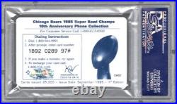 Walter Payton Autograph Auto PSA/DNA CERT Silver Ink 10 Year Ann 1985 Super Bowl