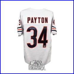 Walter Payton Autographed Chicago Bears Custom White Football Jersey PSA/DNA LOA
