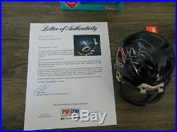 Walter Payton Signed Autographed Chicago Bears Mini Helmet Psa/dna Coa B
