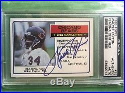 Walter Payton auto 1983 Topps Chicago Bears PSA/DNA authentic autograph