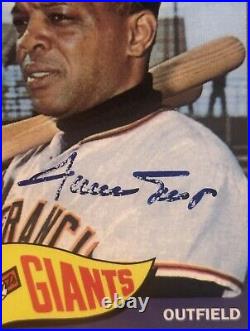 Willie Mays 1996 Topps CERTIFIED 1965 Autograph Issue Signed On Card Auto PSA