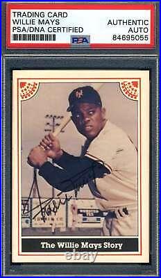 Willie Mays PSA DNA Signed 1983 ASA Mays Story Autograph