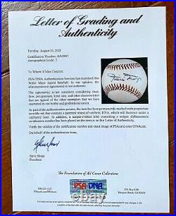 Willie Mays Signed Autographed Baseball PSA / DNA 7 LOA NM Beautiful HOF Giants