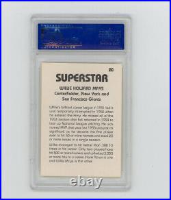 Willie Mays autographed Superstar Trading Card PSA/DNA Encapsulated